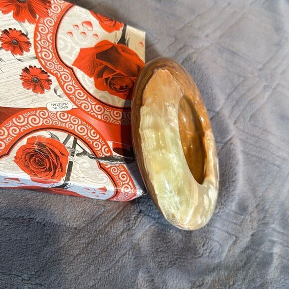 Gorgeous Natural Stone Ashtray or Trinket Box Heavy BRAND NEW Great Gift - Picture 4 of 12